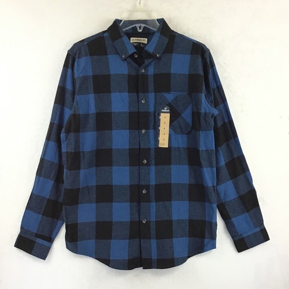 Magellan Canyon Creek Classic Fit Buffalo Plaid Button Flannel Shirt NWT Size S - Picture 1 of 8
